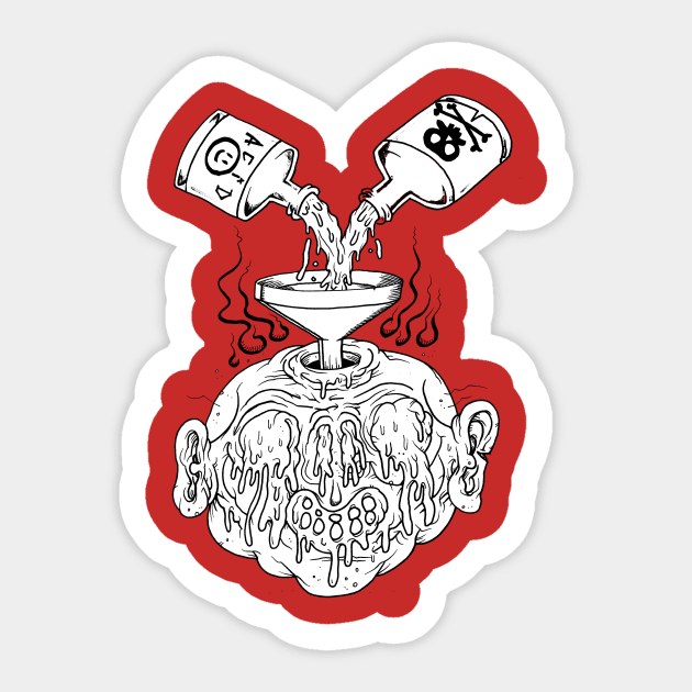 ACID HEAD Sticker by Brownlazer